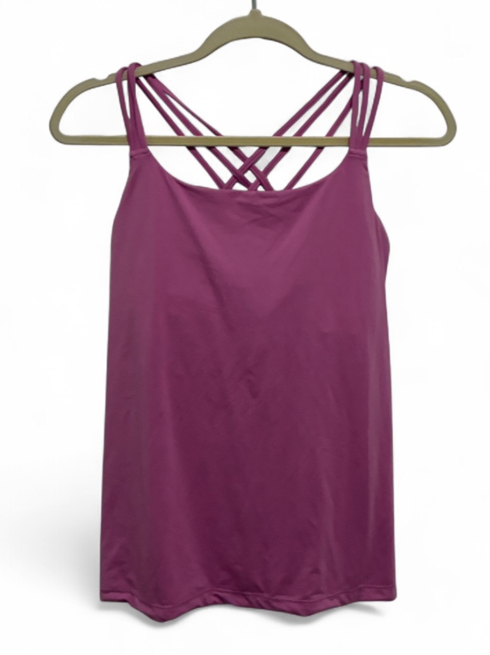 Athelta Hyper Focus Strappy Fuchsia Tank Top